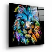 Mavi Aslan Cam Tablo thumbnail 1