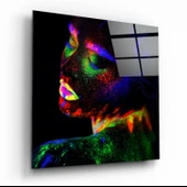 Neon Renkli Makyaj Cam Tablo thumbnail 1