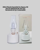 Renkli Led Işıklı Retro Gaz Lambası Aroma Terapi Mist Maker thumbnail 2