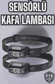 Kafa Lambası Kamp Lambası Led Işık Şarjlı Ayarlanabilir thumbnail 1