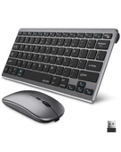 Kablosuz Bluetooth Klavye Mouse Seti Şarjlı Tablet Laptop Uyumlu thumbnail 4