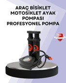 Basınç Saatli Ayak Pompası Bisiklet ve Araç Uyumlu thumbnail 1