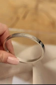 316L Çelik Silver Renk Bilezik 5886 thumbnail 2