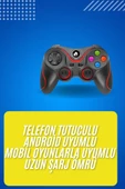 Kablosuz Oyun Kolu Bluetooth Joystick Gamepad Android Uyumlu thumbnail 2