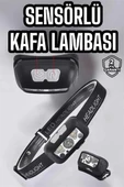 Kafa Lambası Kamp Lambası Sensörlü Şarjlı Ayarlanabilir thumbnail 2