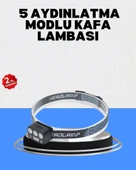 Gece Koşusu İçin LED Kafa Lambası El Sensörlü thumbnail 1