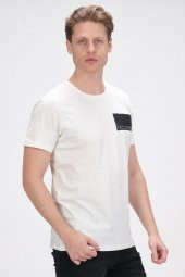 Erkek Bisiklet Yaka Pamuklu Kısa Kollu Basic T-Shirt thumbnail 10