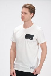 Erkek Bisiklet Yaka Pamuklu Kısa Kollu Basic T-Shirt thumbnail 11