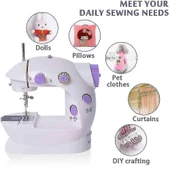 Mini Ev Dikiş Makinesi Pedallı Sewing Machine thumbnail 2