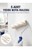 5’li Mini Rulo Boya Seti Duvar Tavan Emülsiyon Uygulama thumbnail 1