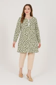 Zebra Desenli Kadın Dokuma Tunik thumbnail 4