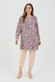 Zebra Desenli Kadın Dokuma Tunik thumbnail 3