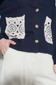 Kadın Lacivert Gabardin Ceket thumbnail 6