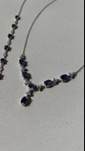 925 ayar gümüş ametist taşlı set thumbnail 5