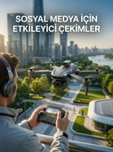 Katlanabilir Profesyonel Görünümlü Kamera Drone thumbnail 1