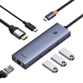 Baseus Ultra Joy 6in1 Multifonksiyonal Type-C Hub Dock Station thumbnail 1