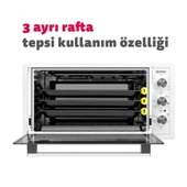 Simfer 4503 45 lt Inox Midi Fırın thumbnail 10