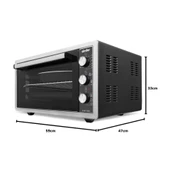 Simfer 4503 45 lt Inox Midi Fırın thumbnail 1