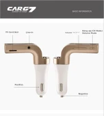 Carg7 Bluetooth Araç Fm Transmitter Usb Girişli thumbnail 2