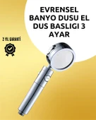 Masaj ve Yağmur Modlu Çok İşlevli Paslanmaz Çelik Duş Başlığı thumbnail 1