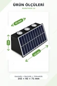 10W 4200K IP54 Solar LED Bahçe Duvar Lambası thumbnail 5