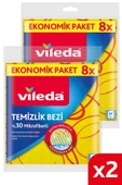 Vileda 2 Paket 8 Li 30% Mikrofiberli Mutfak Bezi thumbnail 1