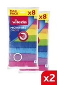 Vileda Colors Mikrofiber Bez 8'li (x2 Adet) thumbnail 1