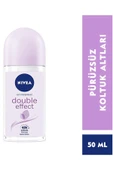 NIVEA Double Effect Mor Düşler Roll-on Deodorant 50 ml Kadın thumbnail 2