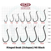 Vanfook Ringed Beak Delikli İğne NS Black #8/0 thumbnail 2