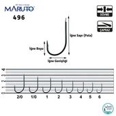 Maruto 496 Tekli İğne Mavi #1 (50 adet) thumbnail 2