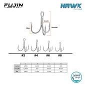 Fujin Hawk Super Anti Rust Üçlü İğne #4 (6 Adet) thumbnail 2