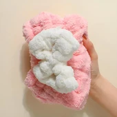 Mikrofiber Örgü Saç Kurutma Bone Havlu thumbnail 3