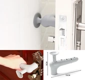 Silikon Duvar Koruyucu Kapı Stoperi GRİ thumbnail 1