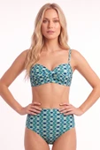 Mavi Azure Straplez Tek Üst Bikini thumbnail 2