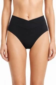 Siyah V Yüksek Bel Tek Alt Bikini thumbnail 1