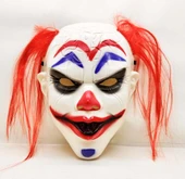 Kızıl Saçlı Joker Palyaço Maskesi thumbnail 2