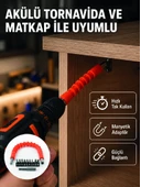 Esnek Bits Uç Seti 12 Parça Adaptörlü Matkap Tornavida Aksesuarı thumbnail 1