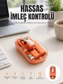 Usb Destekli Şeffaf Mouse Sessiz Kullanım Yeni Nesil thumbnail 1