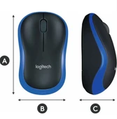 Logitech M185 (910-002236) Mavi Kablosuz Mouse thumbnail 2