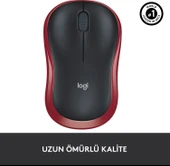 Logitech M185 (910-002237) Kırmızı Kablosuz Mouse thumbnail 7