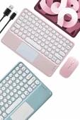 Profesyonel Wifi Q Klavye Bluetooth Klavye Touchpad 10.8 Inç thumbnail 3