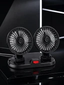 Araç, Karavan Ve Tır İçin Çift Fanlı Mini Vantilatör thumbnail 2