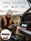 Araçtan Ev Tipi Priz 500W Kullanımı İnvertör thumbnail 1
