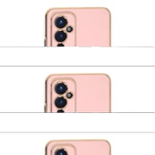 One Plus 9 Kılıf Volet Silikon - Pembe thumbnail 1
