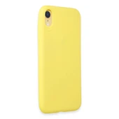 İphone Xr Kılıf First Silikon - Sarı thumbnail 2