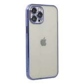 İphone 12 Pro Max Kılıf Razer Lensli Silikon - Mor thumbnail 3
