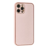 İphone 12 Pro Max Kılıf Coco Karbon Silikon - Pembe thumbnail 2