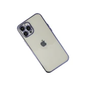 İphone 12 Pro Max Kılıf Razer Lensli Silikon - Mor thumbnail 2