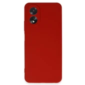 Oppo A38 Kılıf First Silikon - Kırmızı thumbnail 3