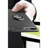 İphone 7 Plus Kılıf Range Yüzüklü Silikon - Kırmızı thumbnail 3